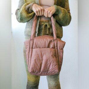 Baggu Puffy Mini Tote in Cocoa